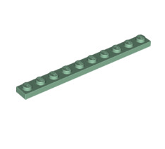 Plate 1x10, Part# 4477 Part LEGO® Sand Green  