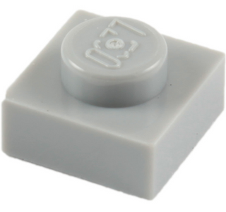 Plate 1x1, Part# 3024 Part LEGO® Light Bluish Gray  