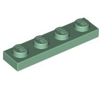 Plate 1x4, Part# 3710 Part LEGO® Sand Green  