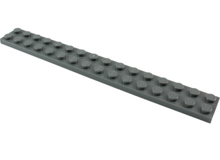 Plate 2x16, Part# 4282 Part LEGO® Dark Bluish Gray 1 Part 