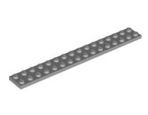 Plate 2x16, Part# 4282 Part LEGO® Light Bluish Gray 1 Part 