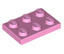 Plate 2x3, Part# 3021 Part LEGO® Bright Pink 1 Part 