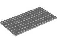 Plate 8x16, Part# 92438 Part LEGO® Light Bluish Gray 1 Part 