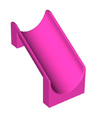 Slide Playground 4x6x6 Straight, Part# 27976 Part LEGO® Dark Pink  