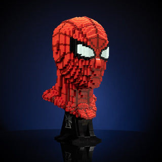 Peter (the Web Slinger) Life-Sized Bust Building Kit Bricker Builds   