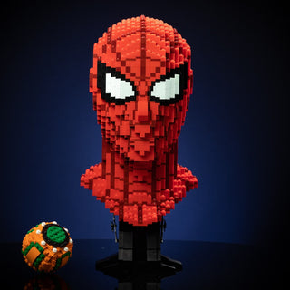 Peter (the Web Slinger) Life-Sized Bust Building Kit Bricker Builds   