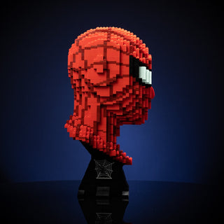 Peter (the Web Slinger) Life-Sized Bust Building Kit Bricker Builds   