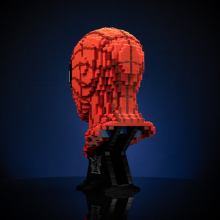 Peter (the Web Slinger) Life-Sized Bust Building Kit Bricker Builds   