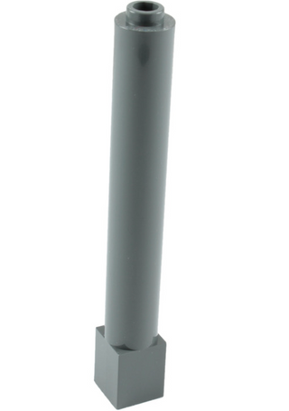 Support 1x1x6 Solid Pillar, Part# 43888 Part LEGO® Dark Bluish Gray  