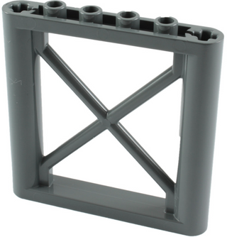 Support 1x6x5 Girder Rectangular, Part# 64448 Part LEGO® Dark Bluish Gray  