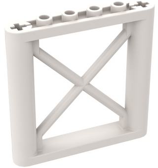 Support 1x6x5 Girder Rectangular, Part# 64448 Part LEGO® White  