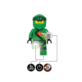 LEGO NINJAGO LEGACY LLOYD 300% SCALE MINIFIGURE LED TORCH FLASHLIGHT Keychain Lego®   