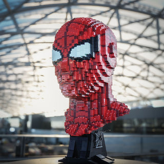 Peter (the Web Slinger) Life-Sized Bust Building Kit Bricker Builds   