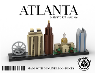 Atlanta Skyline Building Kit #ABC1836 ABC Building Kit United Brick Co®   