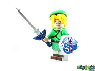 LINK Zelda Custom Printed Nintendo Game Inspired LEGO Minifigure Custom minifigure BigKidBrix   