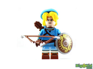 LINK BLUE VER. Zelda Custom Printed Nintendo Game Inspired LEGO Minifigure Custom minifigure BigKidBrix   