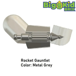 MANDALORIAN ROCKET GAUNTLET Custom for Lego Minifigure Custom, Accessory BigKidBrix Grey  