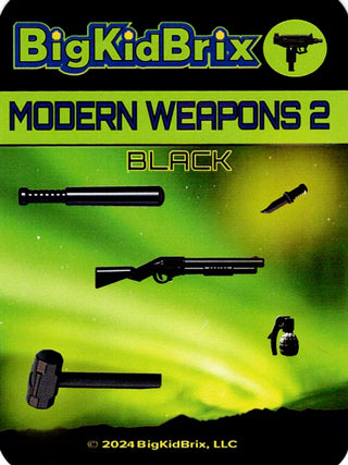 Modern Weapons Pack 2 Custom, Accessory BigKidBrix Black