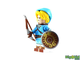 LINK BLUE VER. Zelda Custom Printed Nintendo Game Inspired LEGO Minifigure Custom minifigure BigKidBrix   