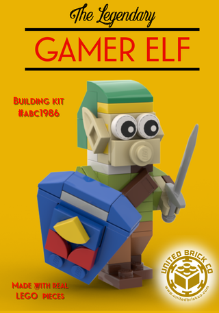 The Legendary Gamer Elf Building Kit #ABC1986 ABC Building Kit United Brick Co®   