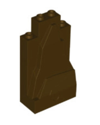 Rock Panel 2 x 4 x 6 Part# 47847 Part LEGO® Dark Brown  