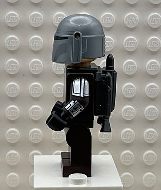 Din Djarin - Silver Beskar Armor, sw1258 (with Detailed Helmet, Printed Face, Jetpack) Minifigure LEGO®   