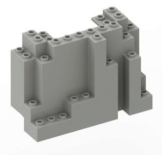 Rock Panel 4 x 10 x 6 Rectangular (BURP) PART # 6082 Part LEGO® Light Gray  