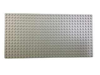 16x32 Lego® Baseplate, Part# 3857 Part LEGO® Light Gray Very Good 