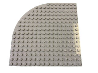 16x16 Brick Round Corner Plate (33230) Part LEGO® Very Good - Light Gray  