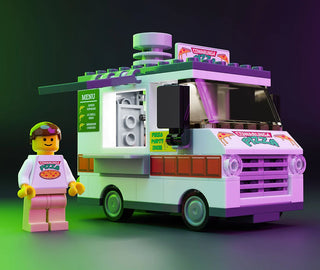 Cowabunga Pizza Food Truck Building Kit B3   