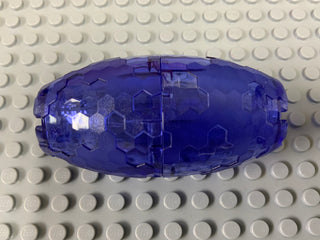 Container, Faceted 4 x 4 x 3, Alien Pod Part # 11598 & 11598 Part LEGO® Trans-Purple  