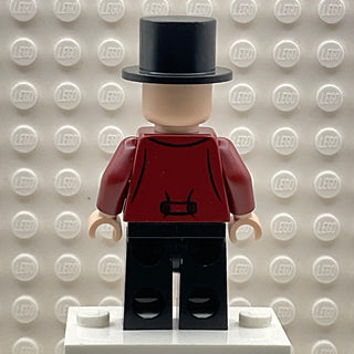 Wizard - HP Wizarding World Male, Black Top Hat, Dark Red Suit, Black Legs, hp301 Minifigure LEGO®   