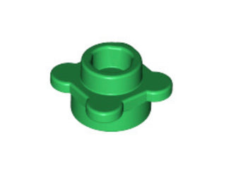 Plant Flower Edge 1x1 w/ Tabs, Part# 28573 Part LEGO® Green  