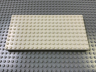 10x20 Brick Plate without Bottom Tubes around Edge (700eX) Part LEGO® Decent - White  