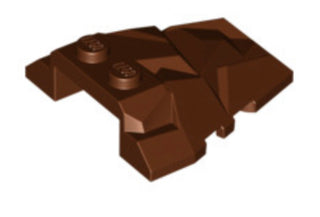 Rock Fractured Wedge, Part# 64867 Part LEGO® Reddish Brown  