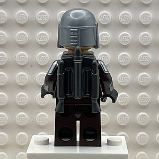 Din Djarin - Silver Beskar Armor, sw1258 (with Detailed Helmet, Printed Face, Jetpack) Minifigure LEGO®   