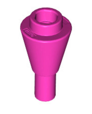 Ice Cream Cone 1x1 inverted with Handle, Part# 11610 Part LEGO® Dark Pink  