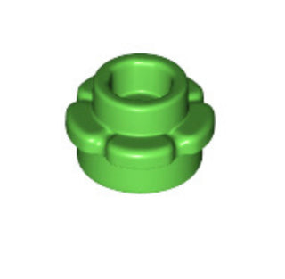 Plant Flower Edge 1x1, Part# 24866 Part LEGO® Bright Green  