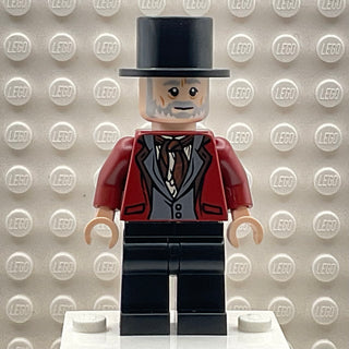 Wizard - HP Wizarding World Male, Black Top Hat, Dark Red Suit, Black Legs, hp301 Minifigure LEGO®   