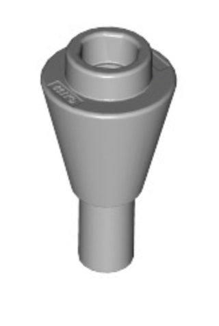 Ice Cream Cone 1x1 inverted with Handle, Part# 11610 Part LEGO® Light Bluish Gray  