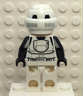 Imperial Scout Trooper - Male, Dual Molded Helmet, Light Nougat Head, Scowl, sw1007 Minifigure LEGO®   