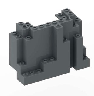 Rock Panel 4 x 10 x 6 Rectangular (BURP) PART # 6082 Part LEGO® Dark Bluish Gray  