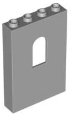 Panel 1x4x5 Window, Part #60808 Part LEGO® Light Bluish Gray  