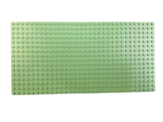 16x32 Lego® Baseplate, Part# 3857 Part LEGO® Light Green Very Good 