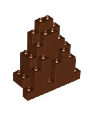 Rock Panel 3 x 8 x 7 Triangular (LURP) Part# 6083 Part LEGO® Reddish Brown  