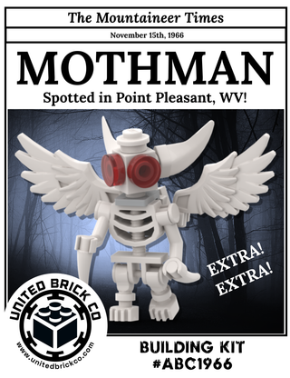 Mothman Building Kit #ABC1966 ABC Building Kit United Brick Co®   