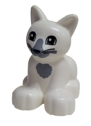 Duplo Cat/Kitten Sitting - White, 17865pb01 LEGO® Animals LEGO®   