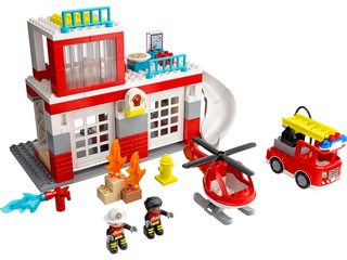 Fire Station & Helicopter, 10970 Building Kit LEGO®   