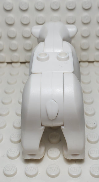 Bear with 2 Studs on Back with Black Eyes and Nose Pattern (Polar Bear), 98295c01pb01 LEGO® Animals LEGO®