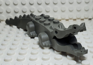 LEGO® Alligator / Crocodile 8-teeth LEGO® Animals LEGO® Dark Gray  